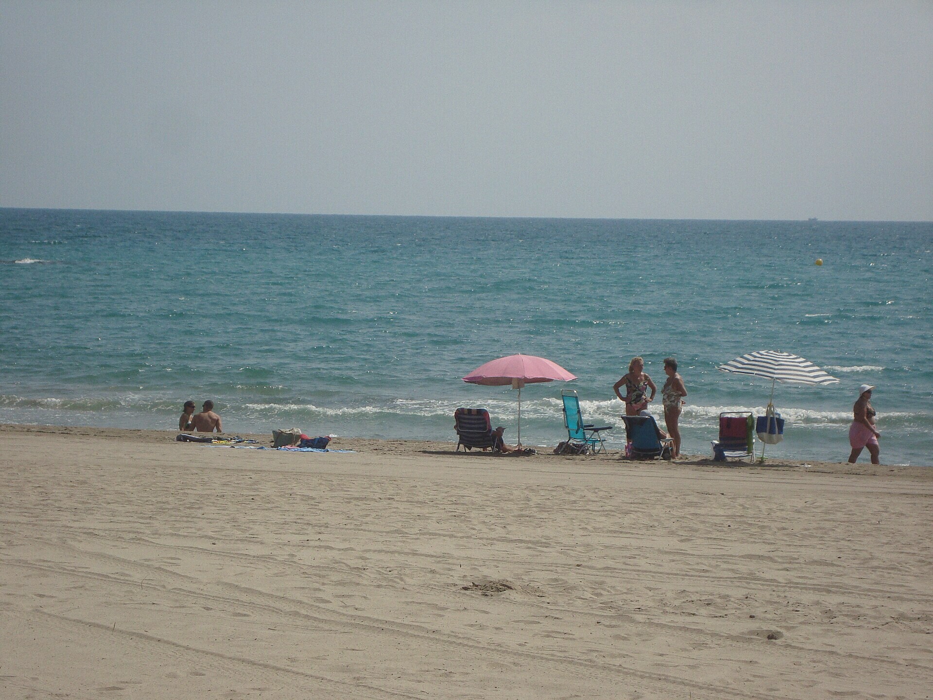 The beach at Benicàssim on the Mediterranean